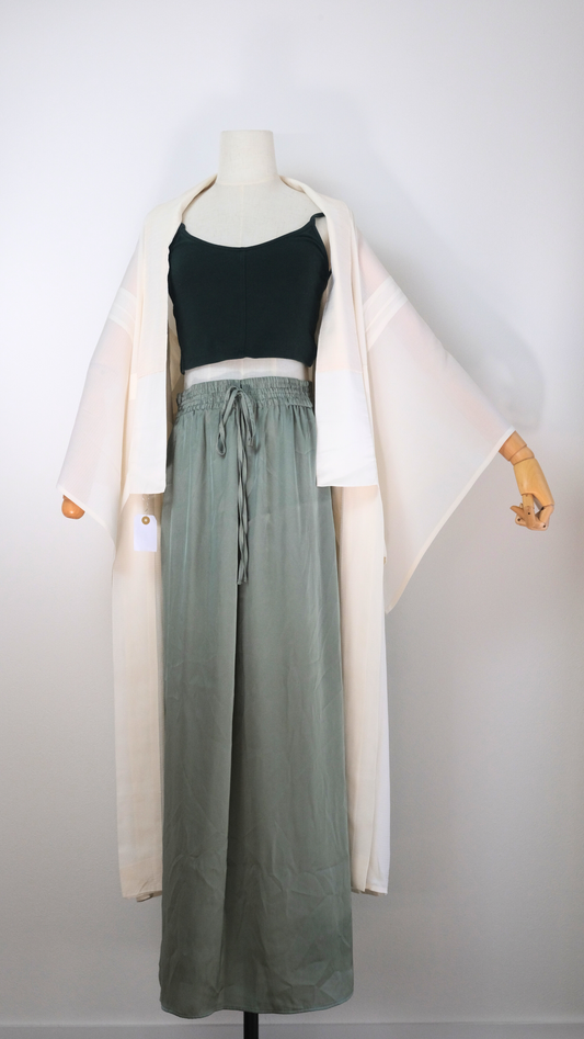 Ivory White Lightweight Sheer Nagajuban