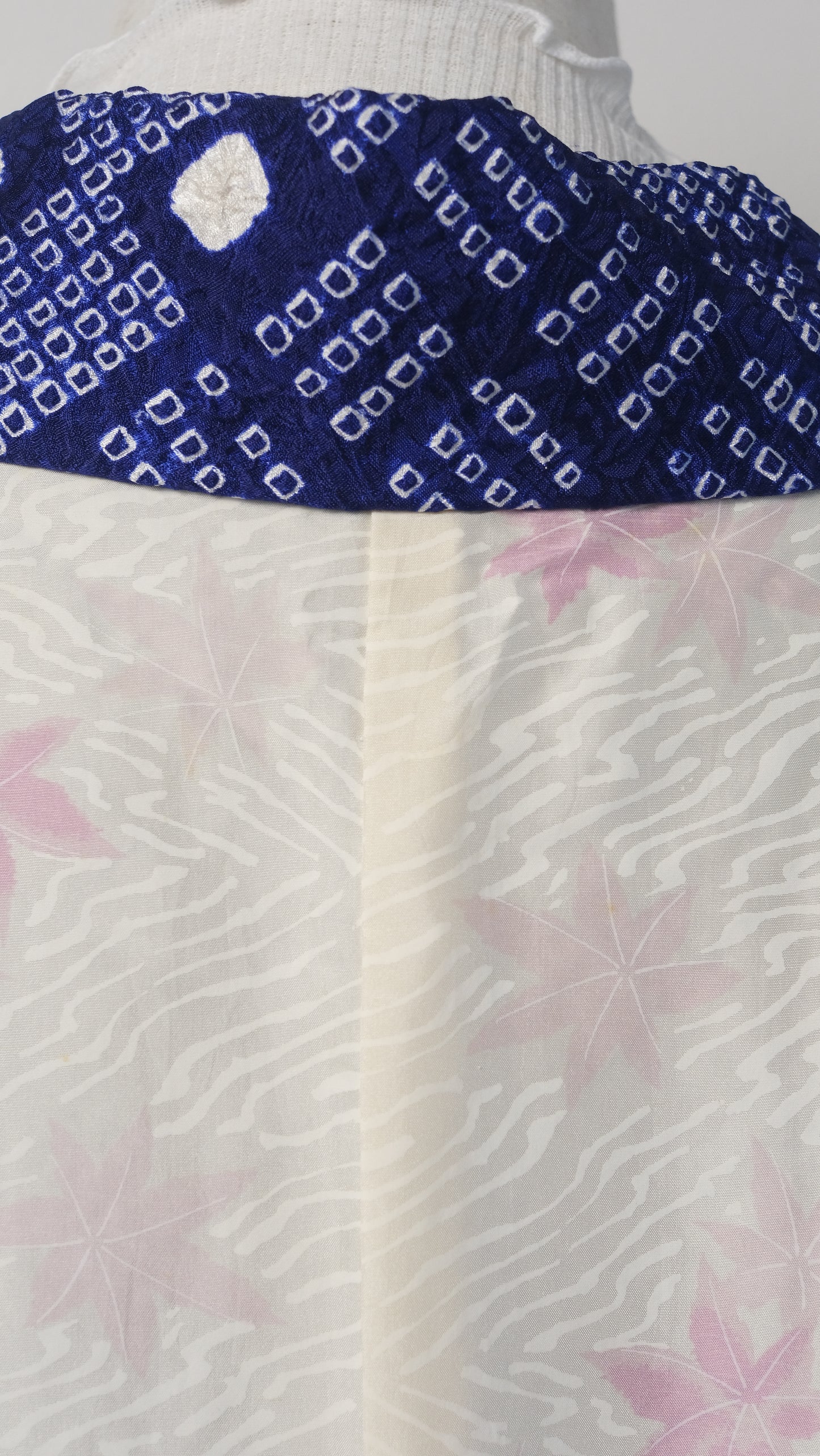 Indigo Geometric Shibori Haori