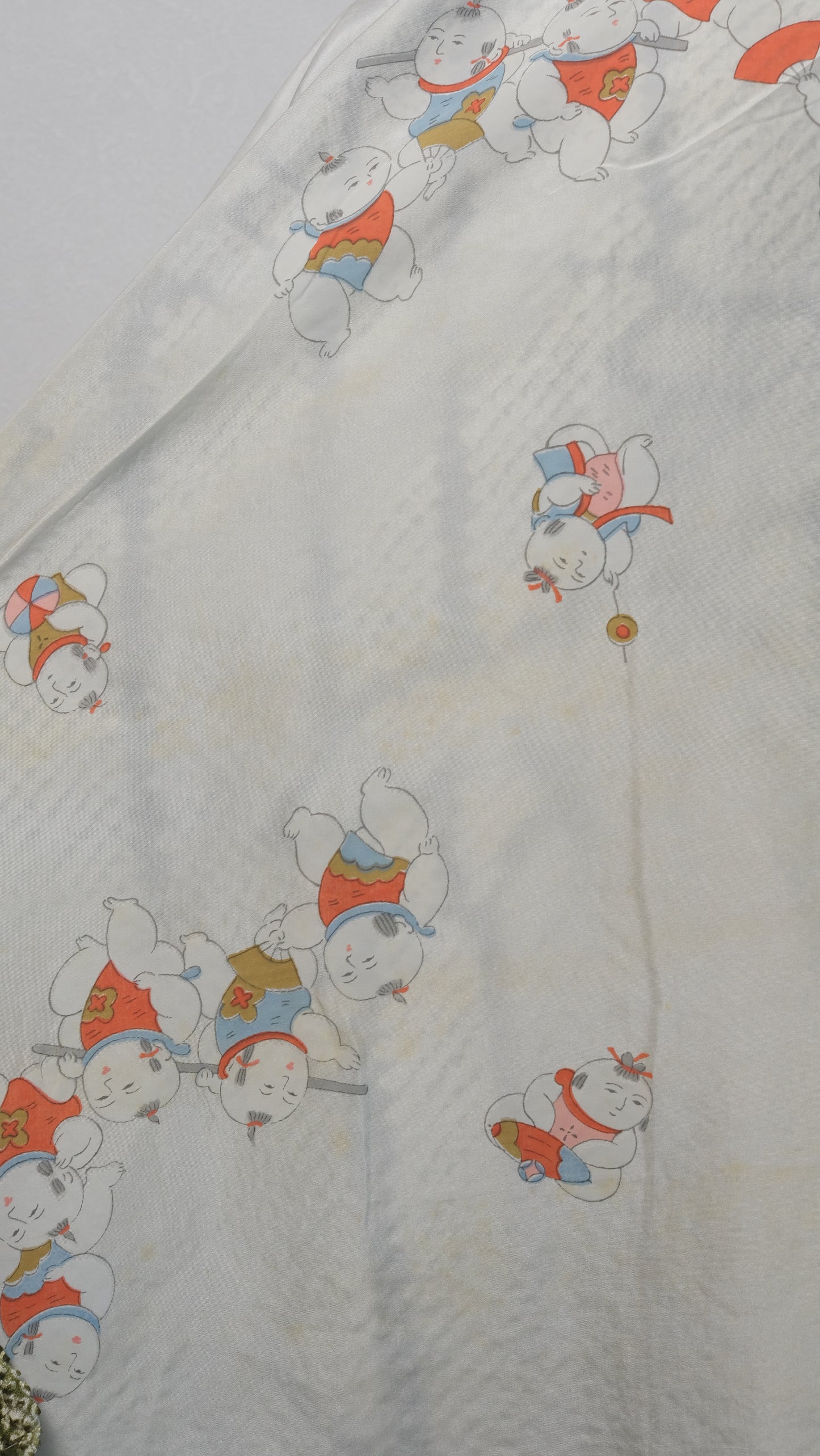 Olive Shibori Haori with Bamboo Motif