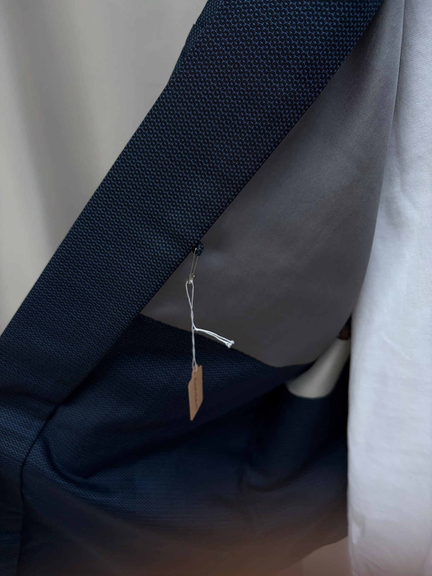 Vintage Navy Blue Haori with Sansui Landscape Painting (For Men)