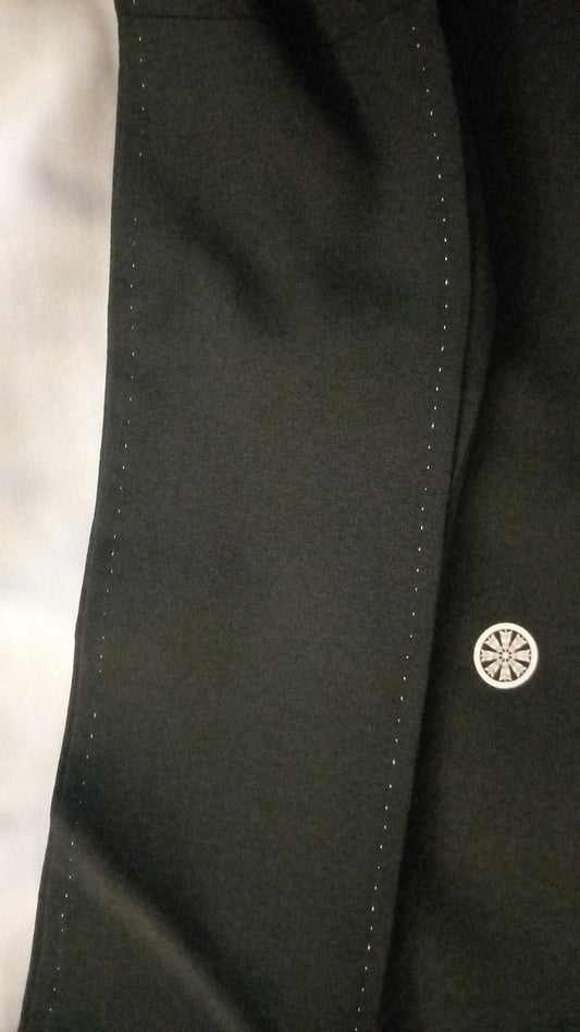 Vintage Black Kimono with Family Crests
