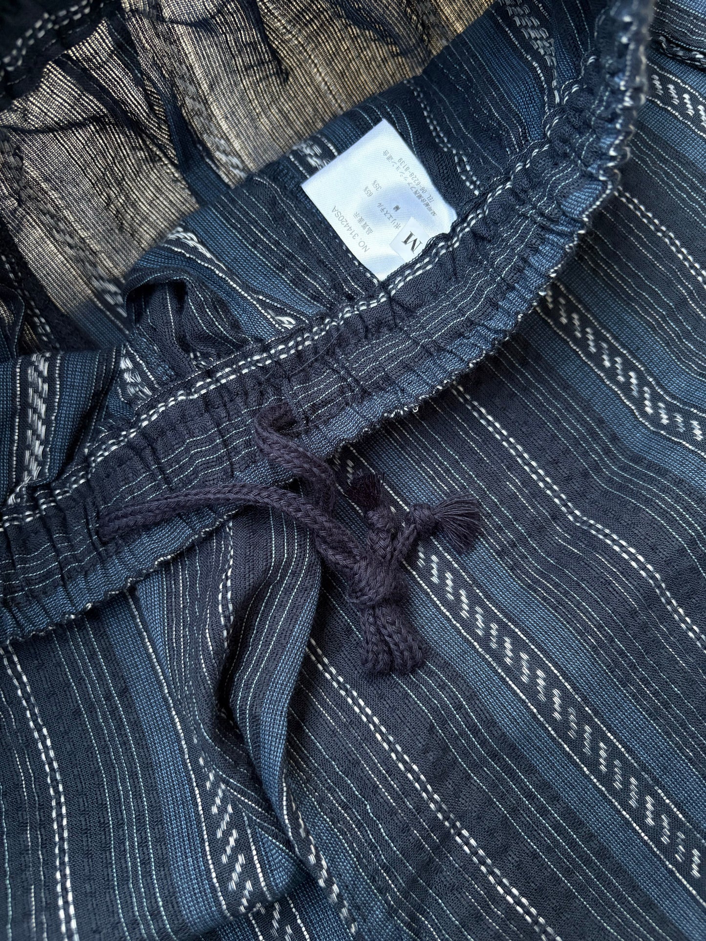 Fabric content label, polyester and cotton blend