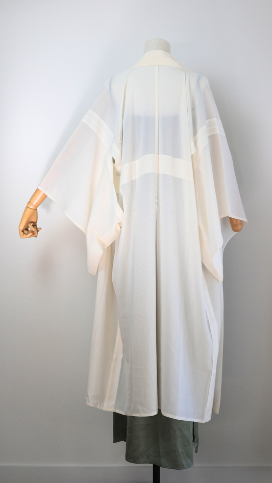 Ivory White Lightweight Sheer Nagajuban