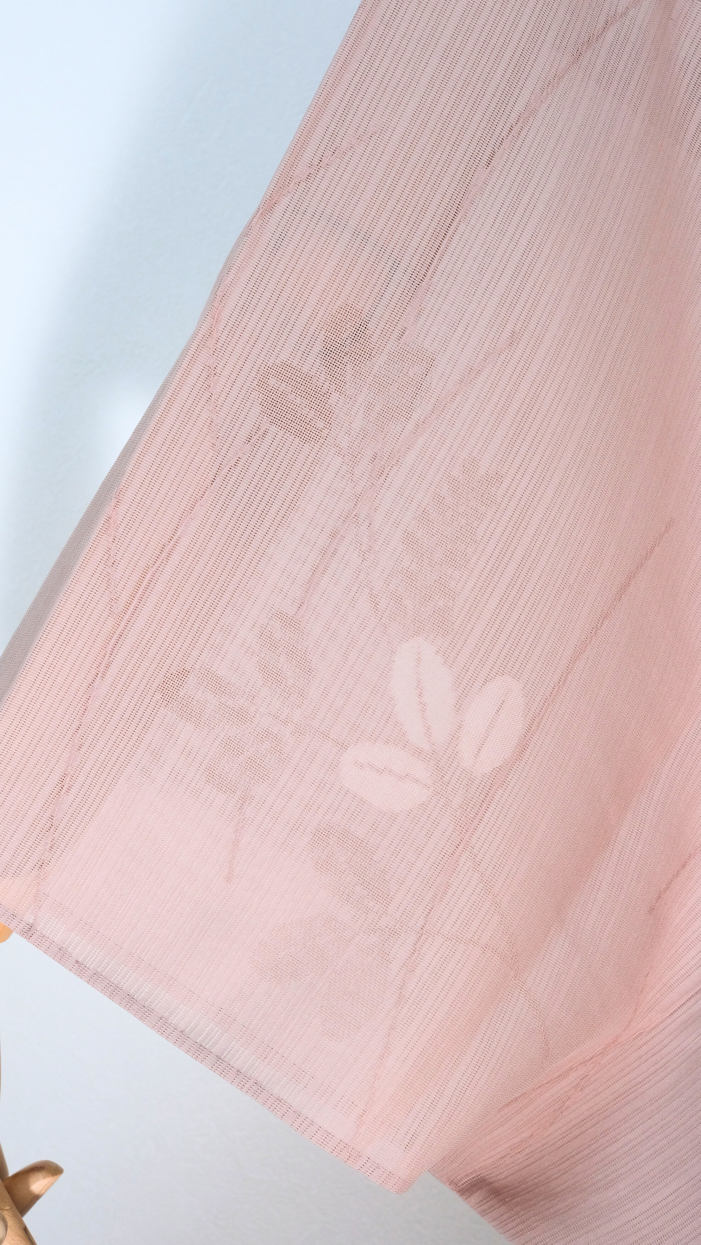 Dusty Pink Summer Kimono with Grass Motif and Family Crest