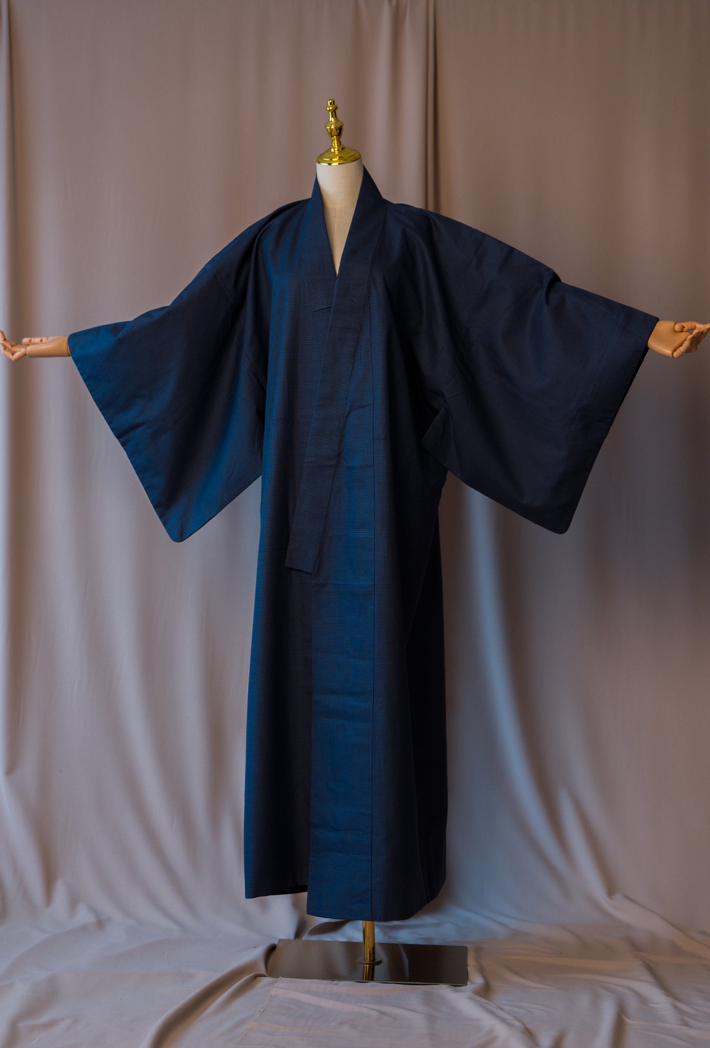 Vintage Men's Kimono in Deep Navy Colour