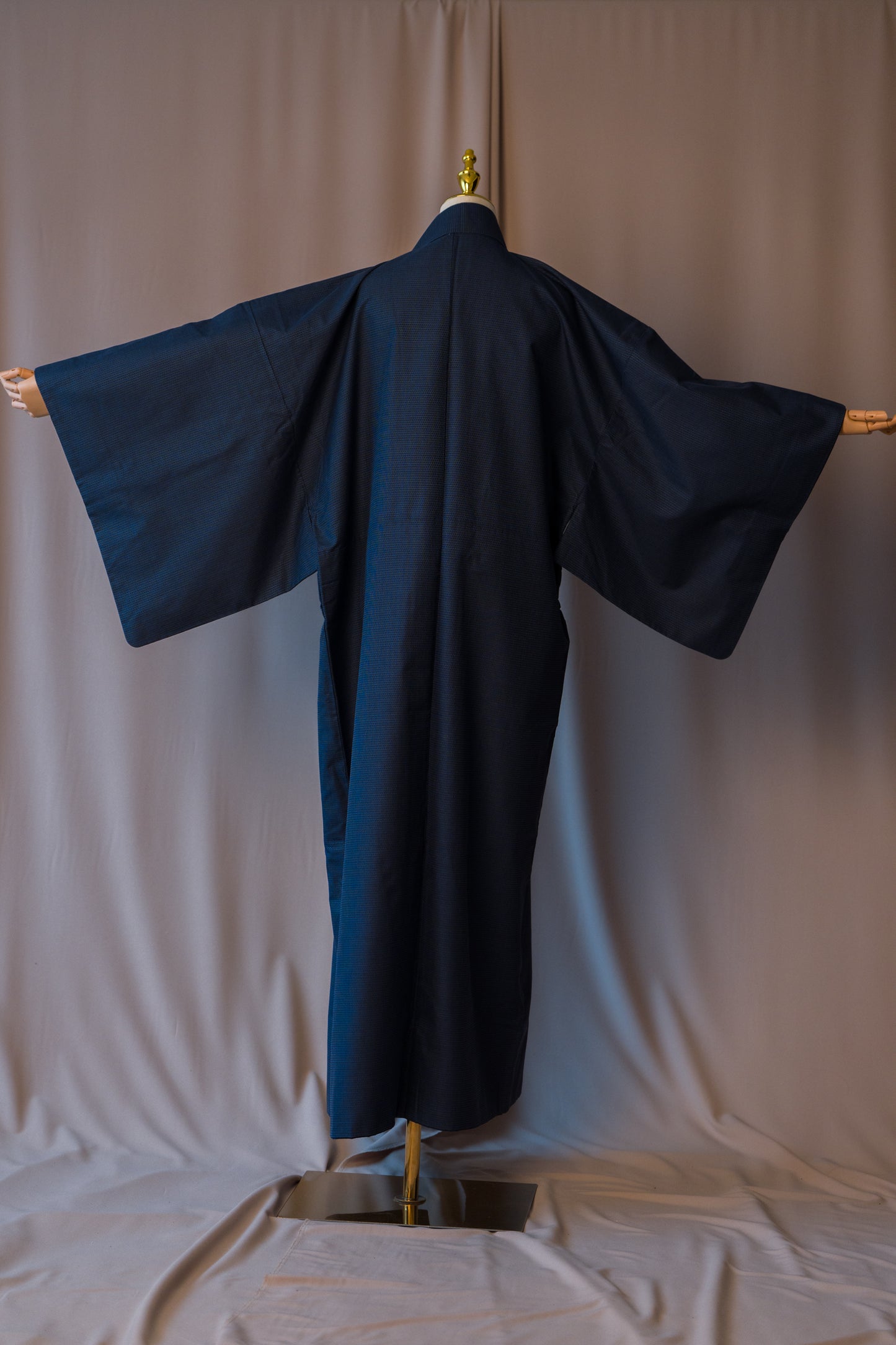 Vintage Men's Kimono in Deep Navy Colour