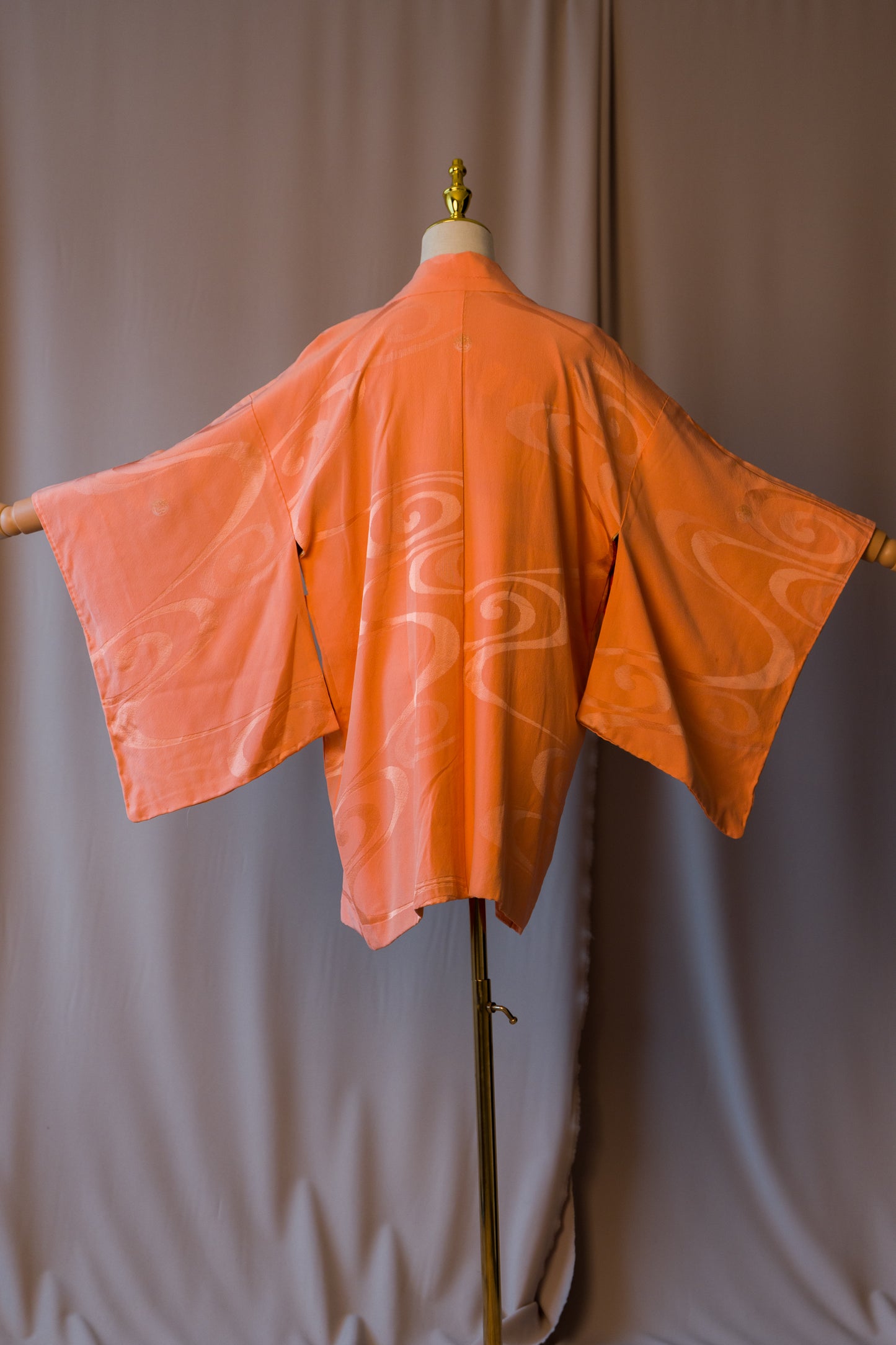 Vintage Peach & Red Reversible Haori