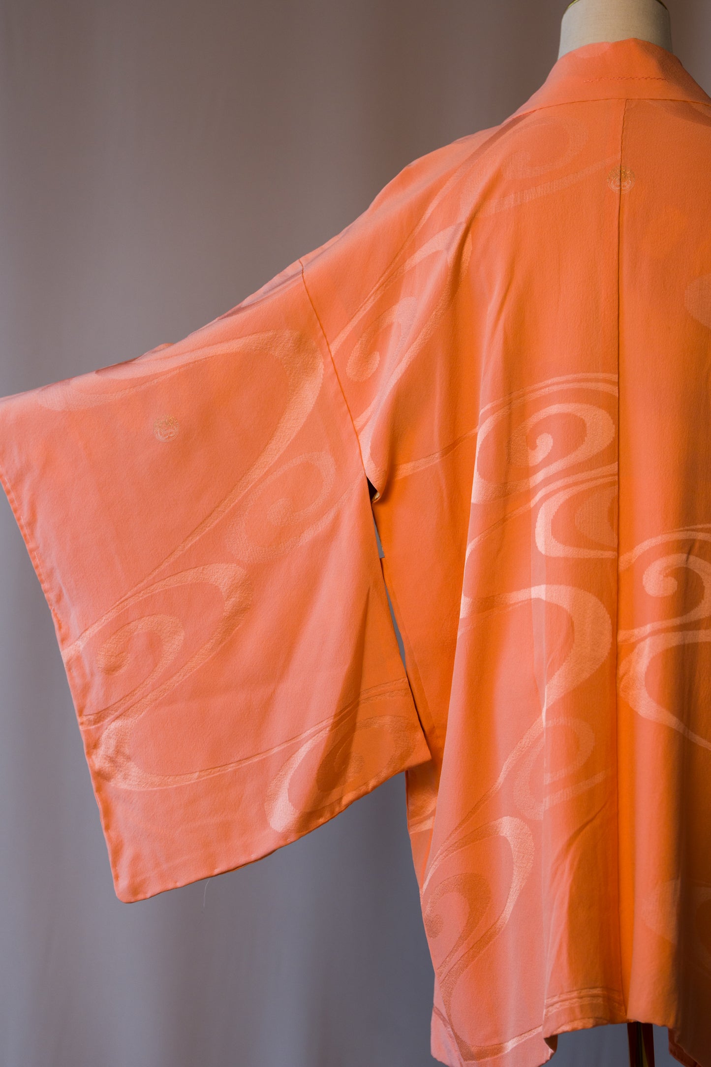 Vintage Peach & Red Reversible Haori