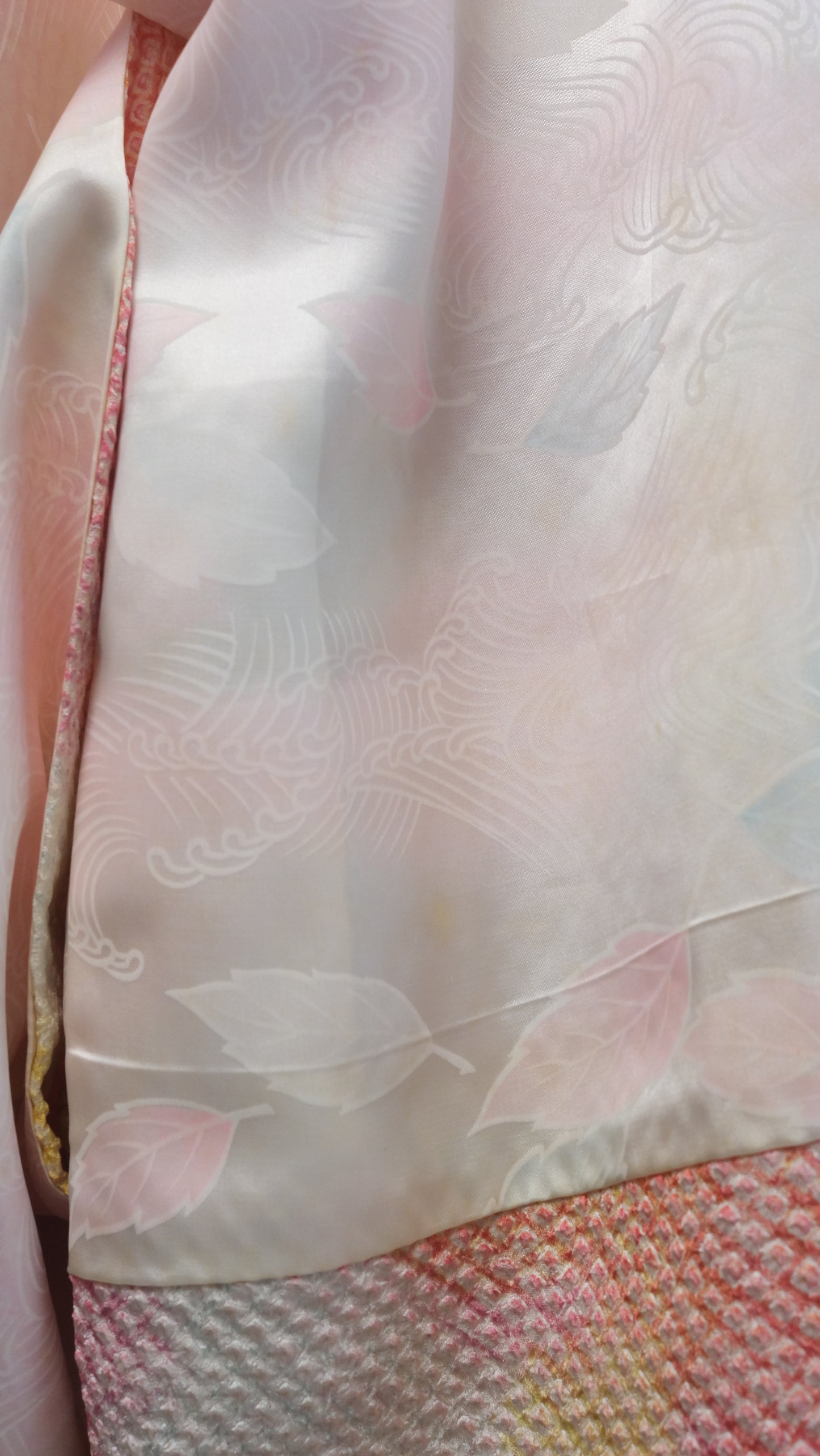 Sunset Shibori Haori with Soft Wave & Leaf Lining