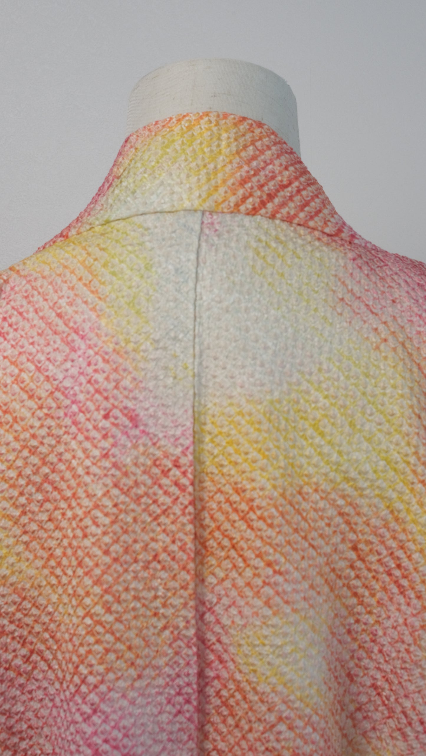 Sunset Shibori Haori with Soft Wave & Leaf Lining