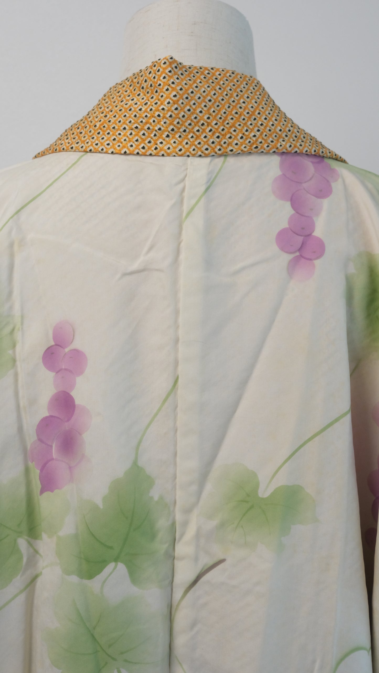 Golden Shibori Haori with Floral Motif