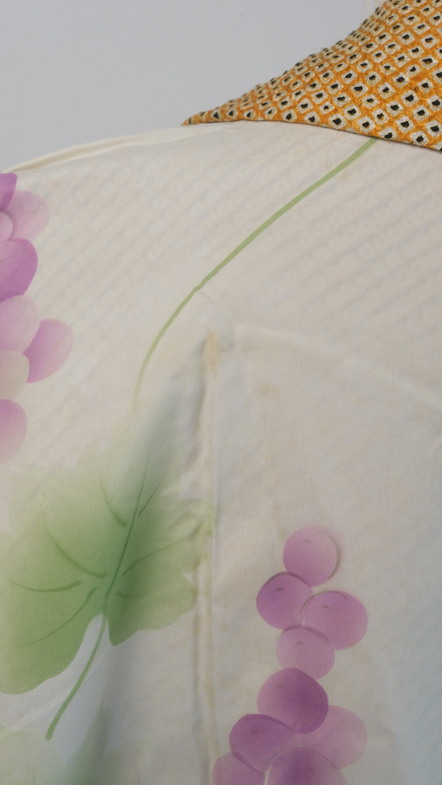 Golden Shibori Haori with Floral Motif