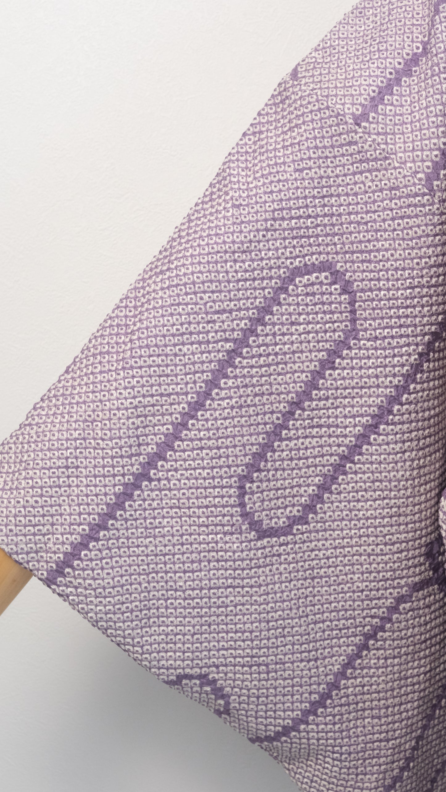 Lavender Shibori Haori with Abstract Motif