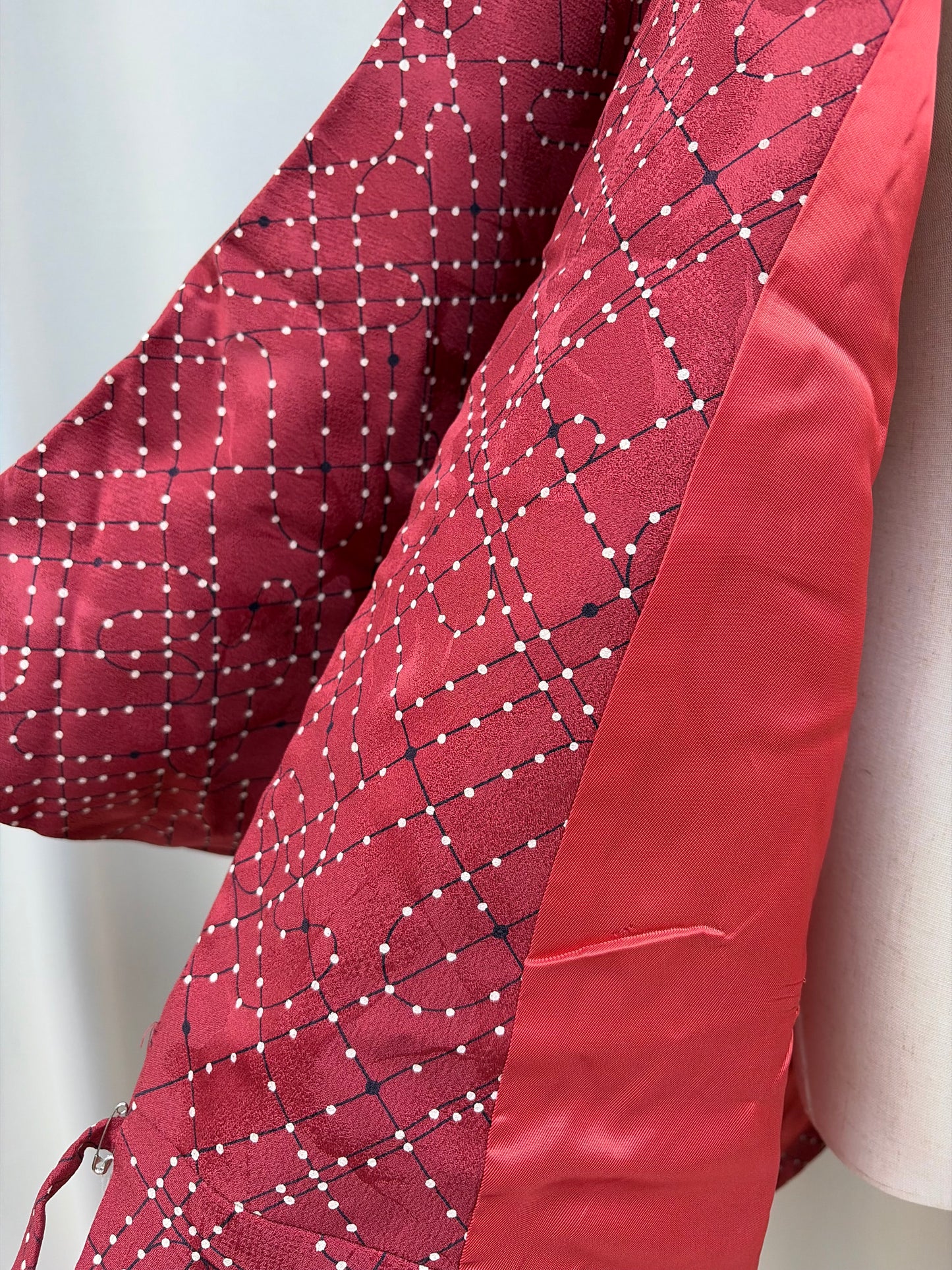 Inner pocket detail of the douchugi