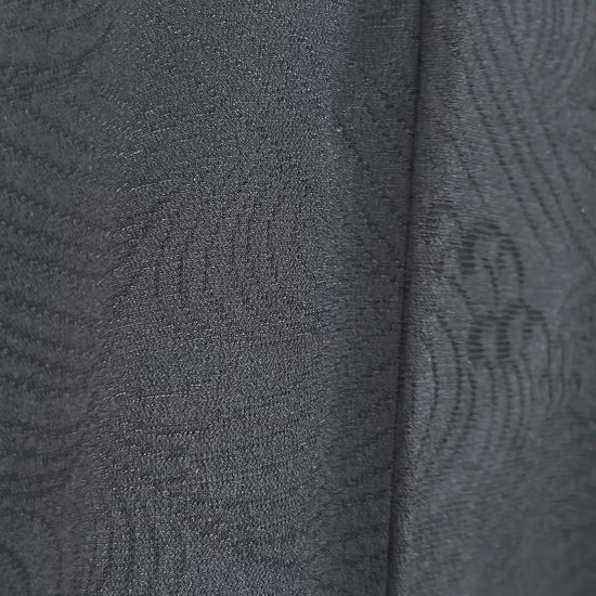 Video of the black sheer summer haori with woven wave pattern